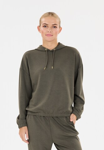 Athlecia Sportief sweatshirt 'NAMIER W' in Groen: voorkant