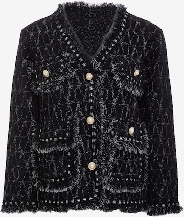 YASANNA Gebreid vest in Zwart: voorkant