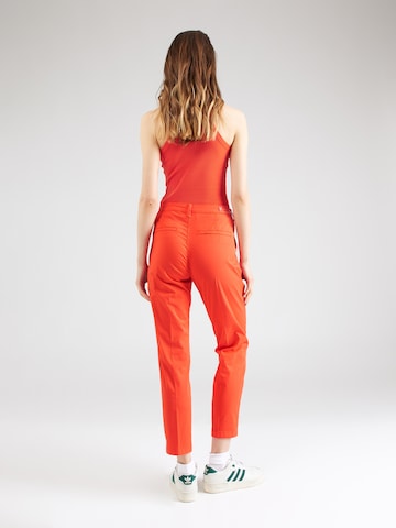 MAC - Slimfit Calças chino 'Summer Spririt' em laranja