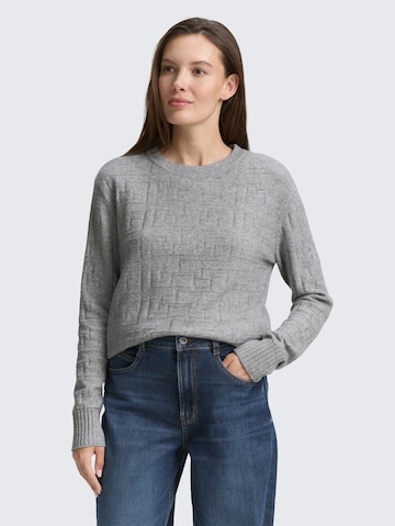 TOM TAILOR Sweater in Grey: front