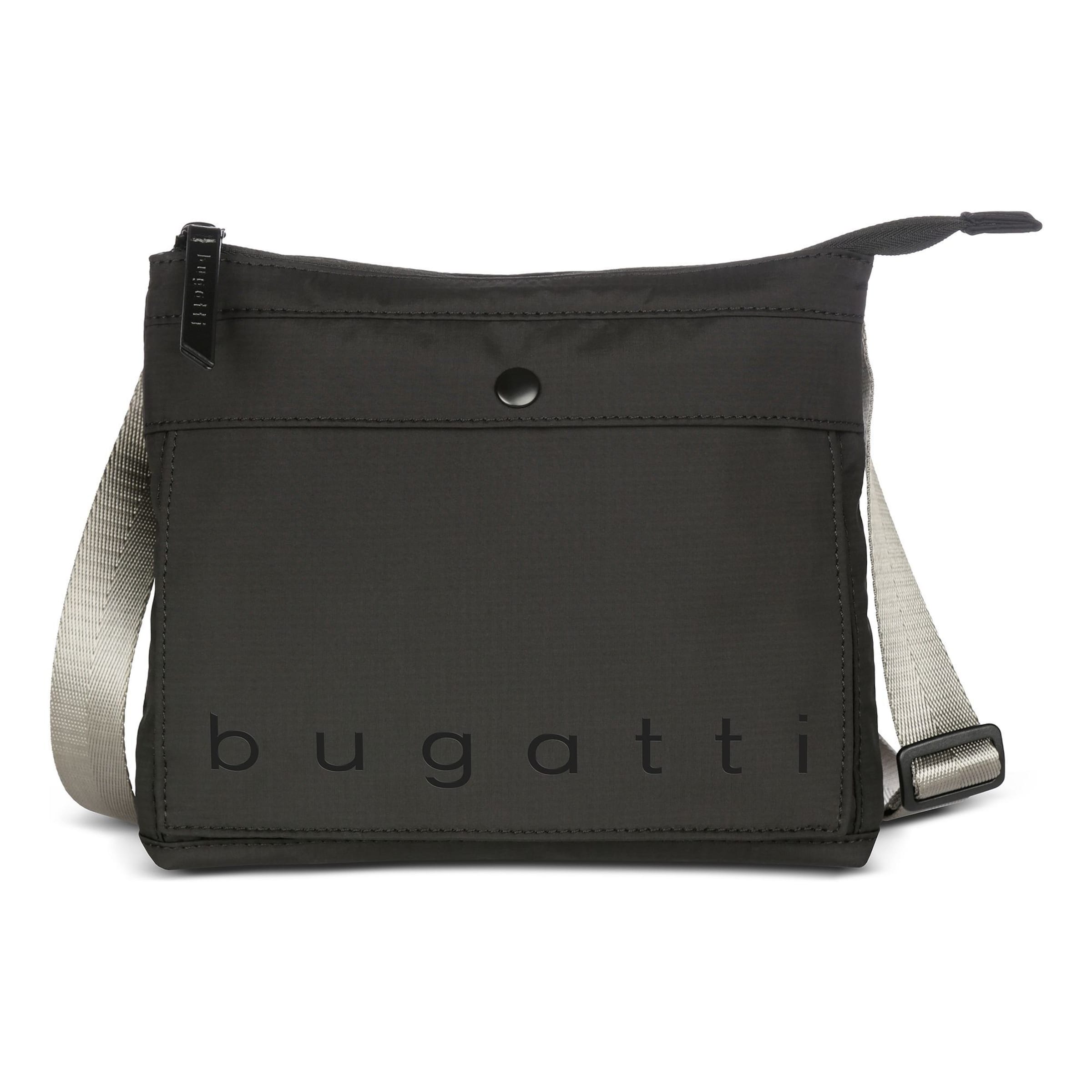 Borsa a tracolla di bugatti in nero: frontale