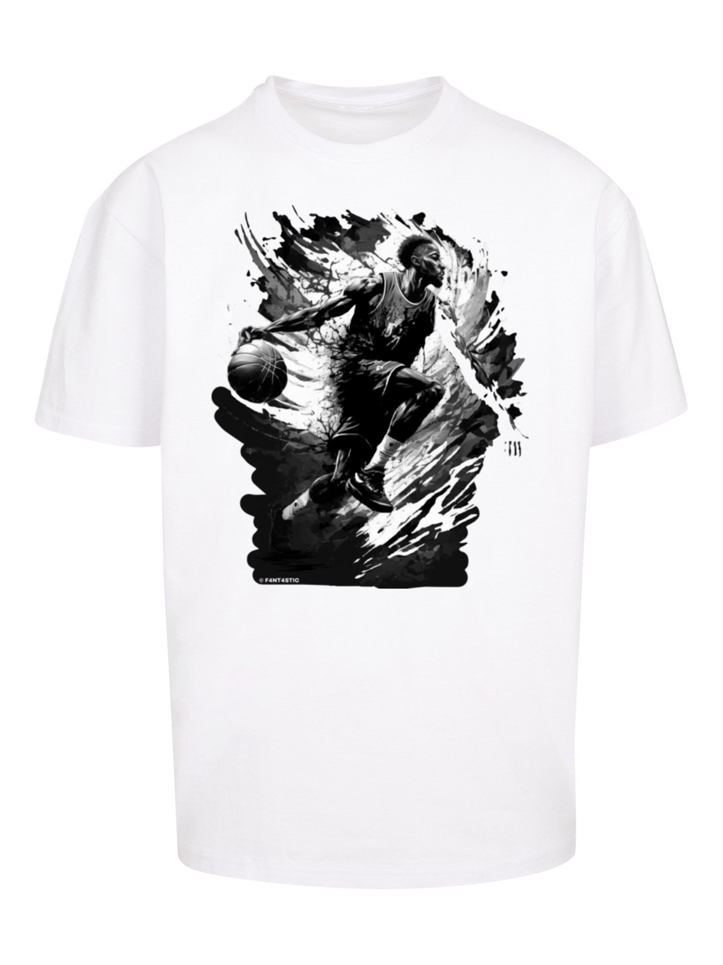 T-Shirt F4NT4STIC en blanc : devant