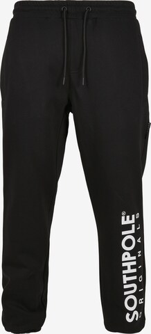 Loosefit Pantaloni di SOUTHPOLE in nero: frontale