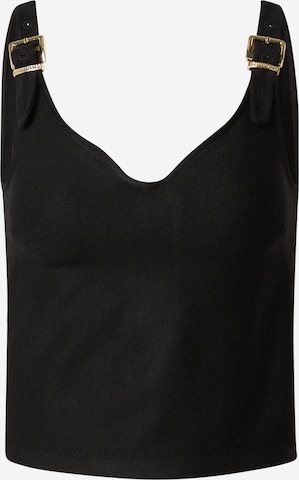 Hoermanseder x About You Top 'Emely' in Black: front