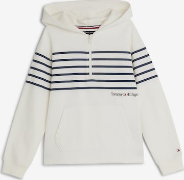 Sweat 'Breton' TOMMY HILFIGER en blanc : devant