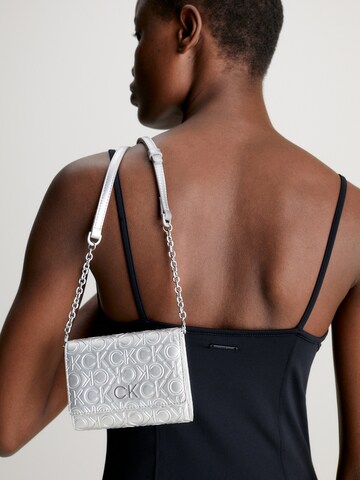 Calvin Klein Crossbody Bag in Silver