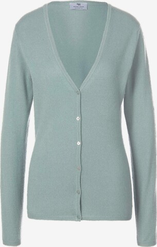 Peter Hahn Knit Cardigan in Green: front