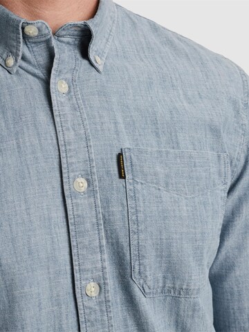 PME Legend Regular fit Overhemd 'Shirt with denim look' in Blauw