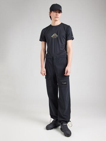 COLUMBIA Tapered Outdoorhose 'Wallowa' in Schwarz