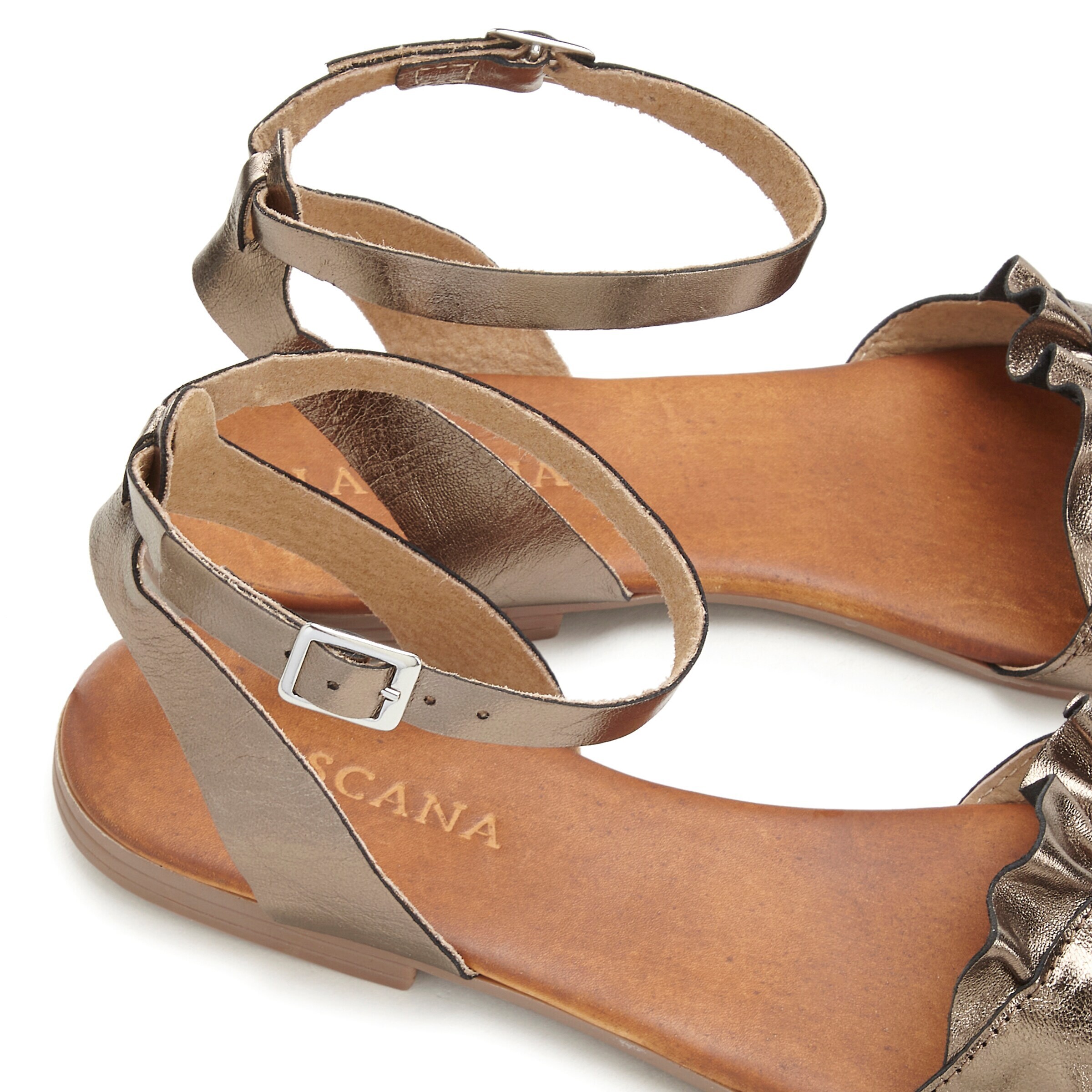 LASCANA Strap Sandals in Gold