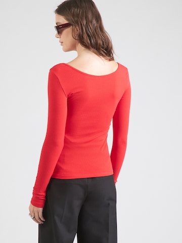 PIECES Shirt 'PCKITTE' in Rot