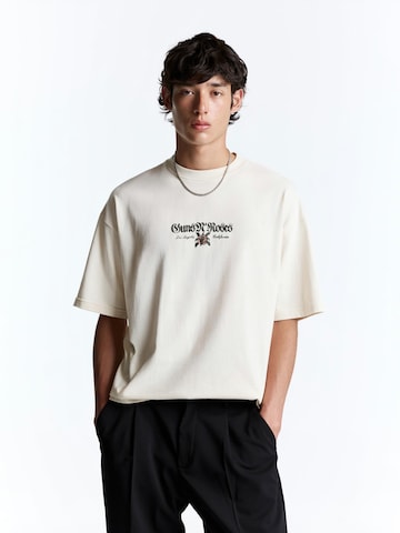 Pull&Bear Tričko 'GUNS N' ROSES APPETITE FOR D' - Biela