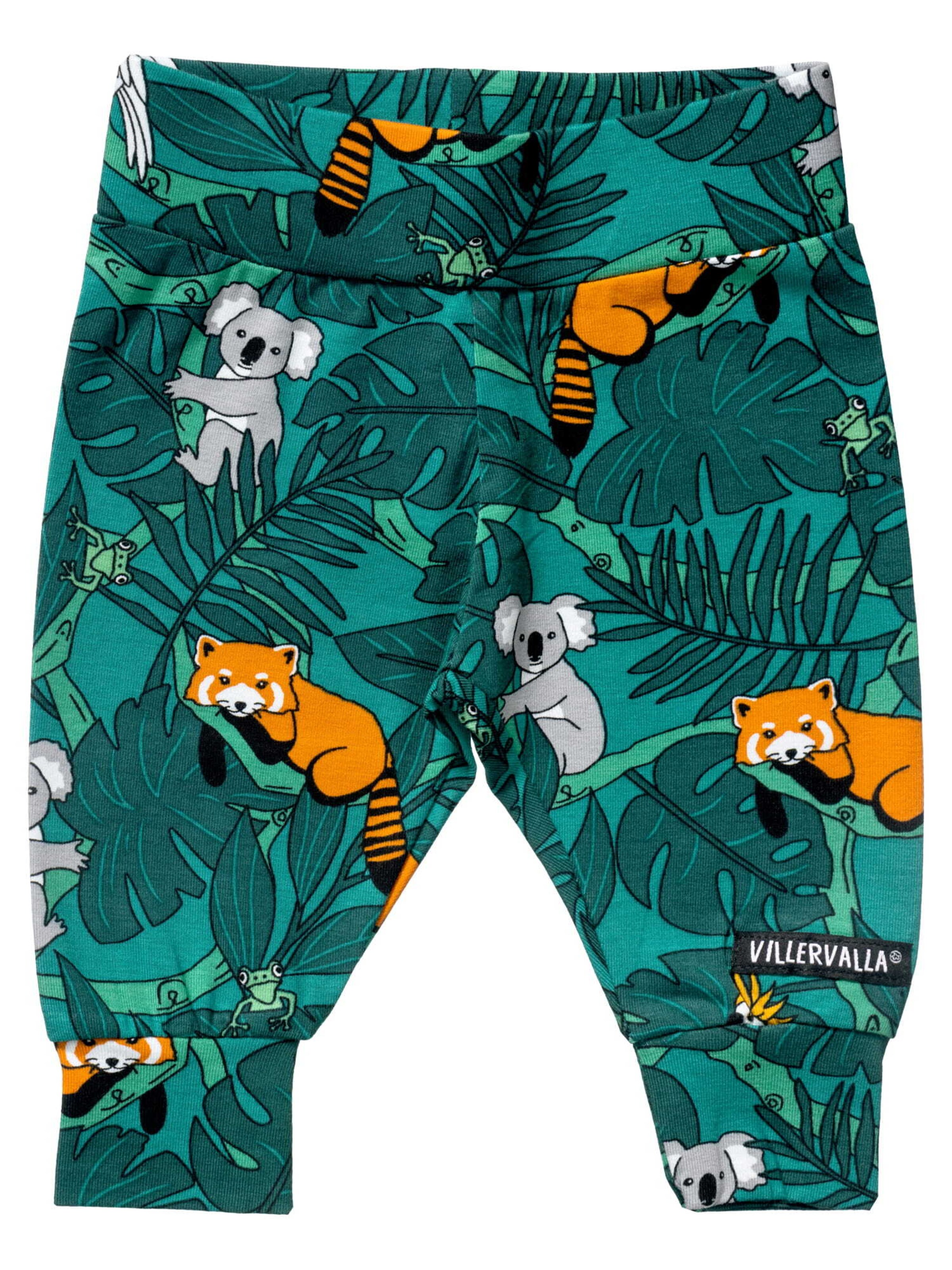 Villervalla Skinny Leggings 'Animal' in Green: front