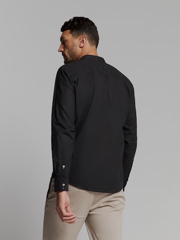 No Excess Regular Fit Hemd in Schwarz