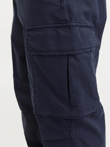 JACK & JONES Tapered Cargobroek 'JPSTAce JJTucker' in Blauw