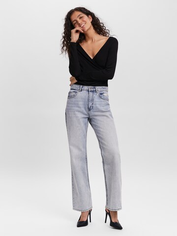 VERO MODA Wide leg Jeans 'Kithy' in Blauw