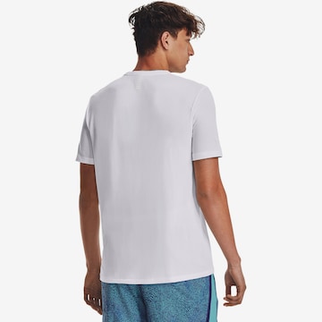 T-Shirt fonctionnel 'Seamless Stride' UNDER ARMOUR en blanc