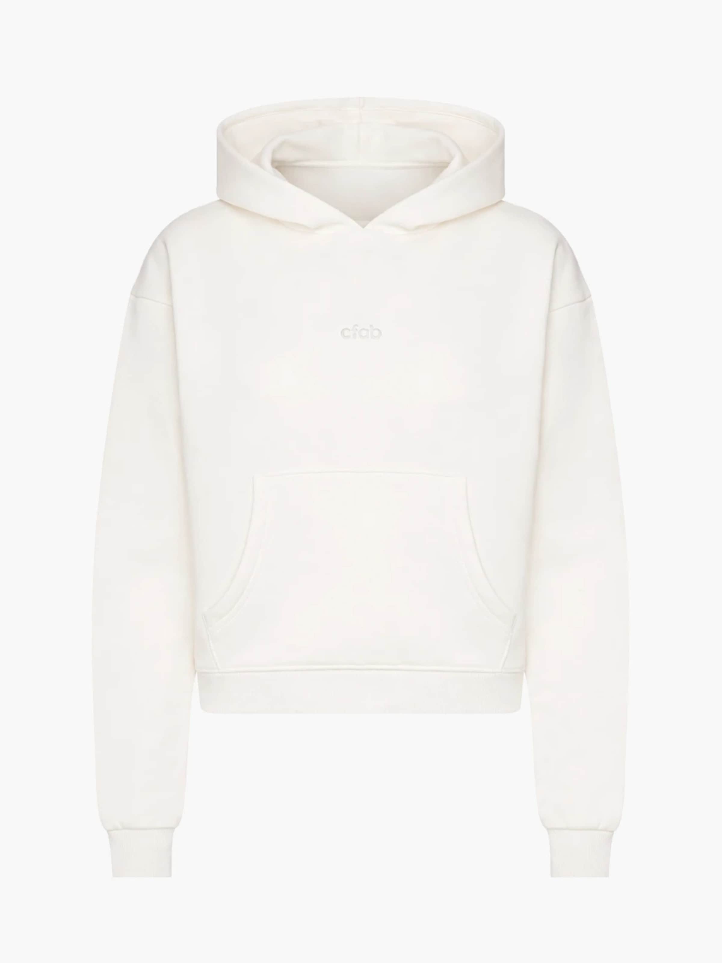 cfab (formerly creamy fabrics) - Sudadera 'Classic' en blanco: frente