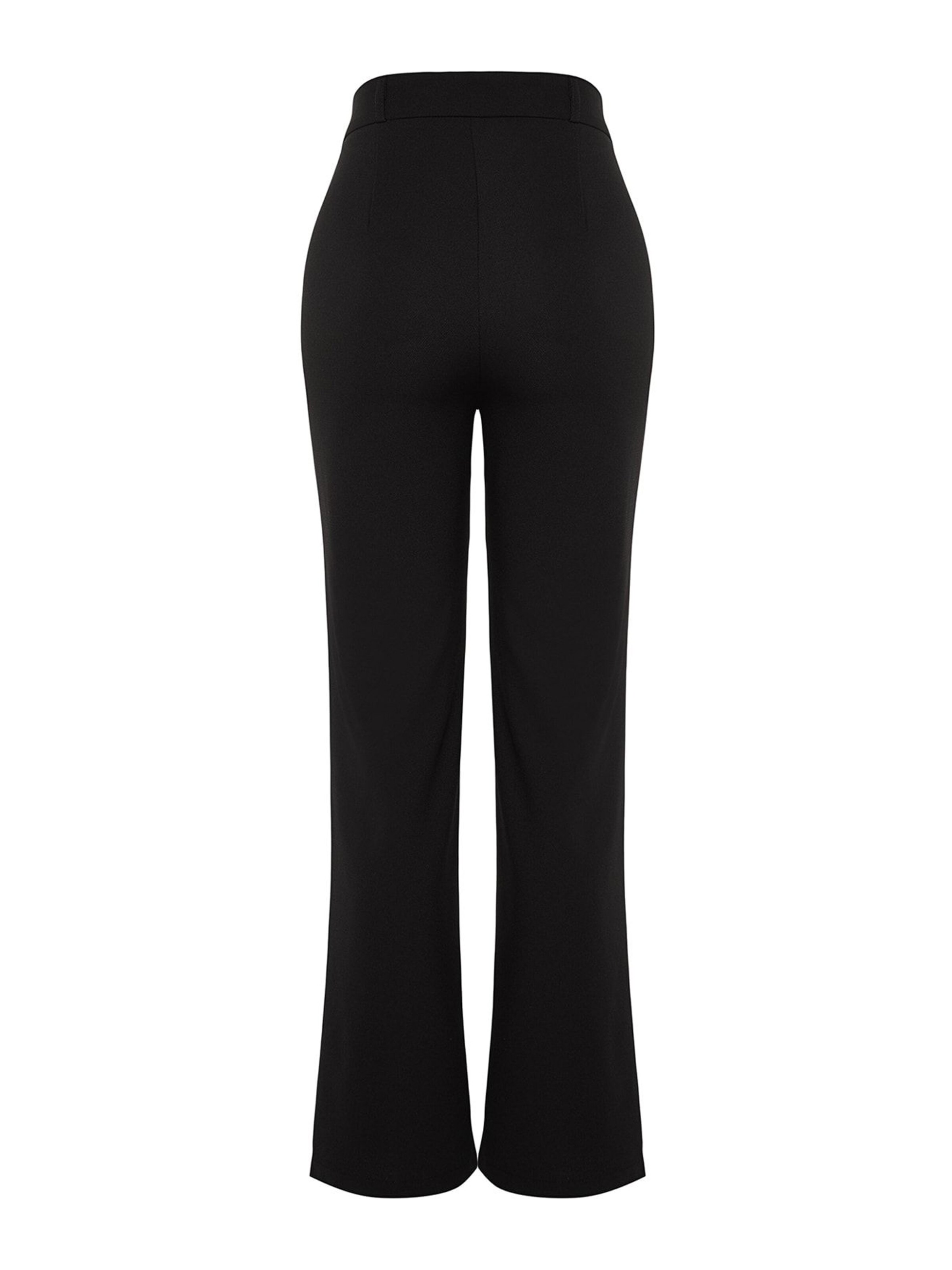 Trendyol Regular Pleated Pants in Black
