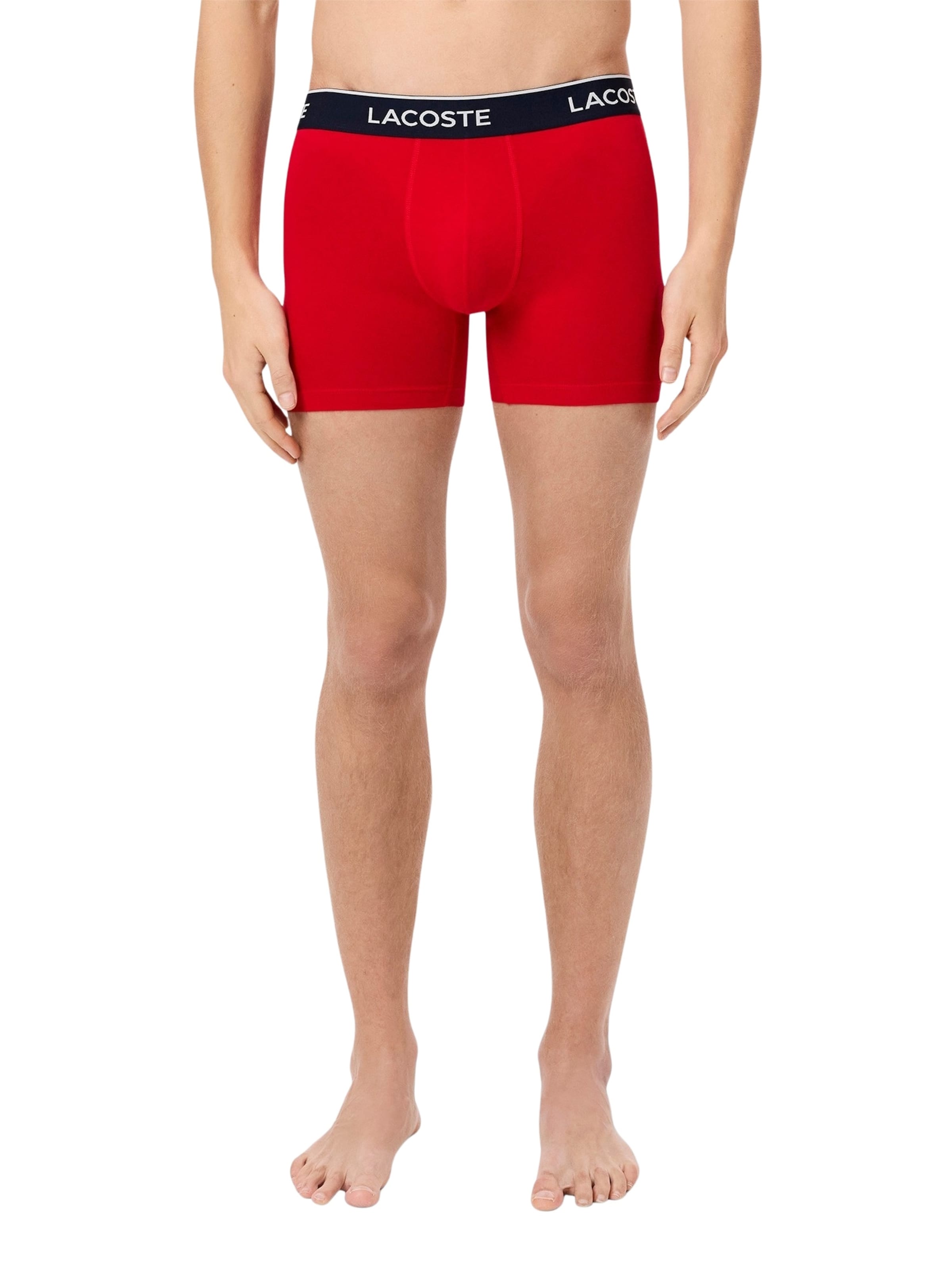 LACOSTE Boxerky – modrá: přední strana