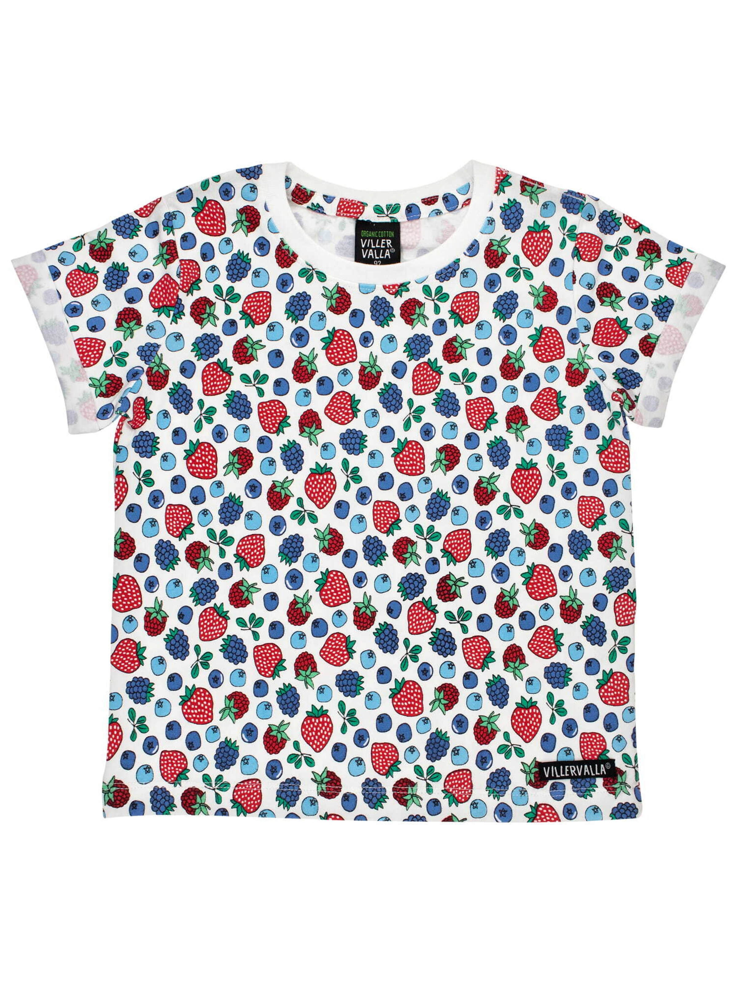 Villervalla T-Shirt 'Berry' in Weiß: Vorderseite