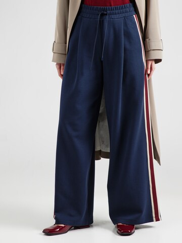 Weekend Max Mara Wide Leg Hose 'MARSALA' in Blau: Vorderseite