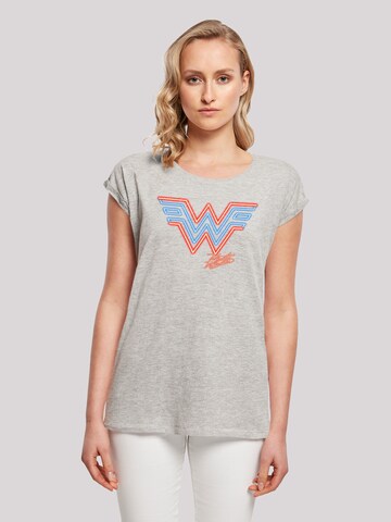 Maglietta 'DC Comics Wonder Woman 84 Neon Emblem' di F4NT4STIC in grigio: frontale