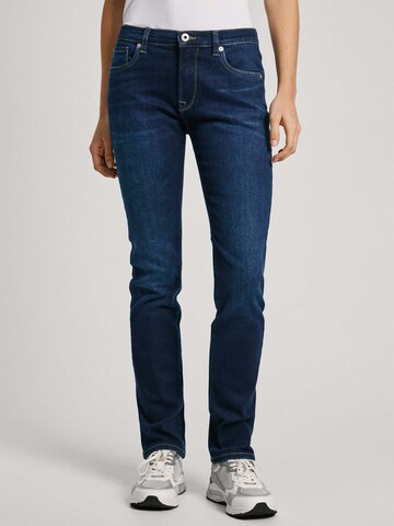 Pepe Jeans Slimfit Jeans in Blauw: voorkant