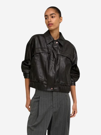 ONLY Winter Jacket 'ONLMELLE FAUX LEATHER JACKET OTW 15373701' in XS in Dark brown, Item view