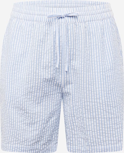PIECES Curve Pantalon 'SALLY' en bleu clair / blanc, Vue avec produit
