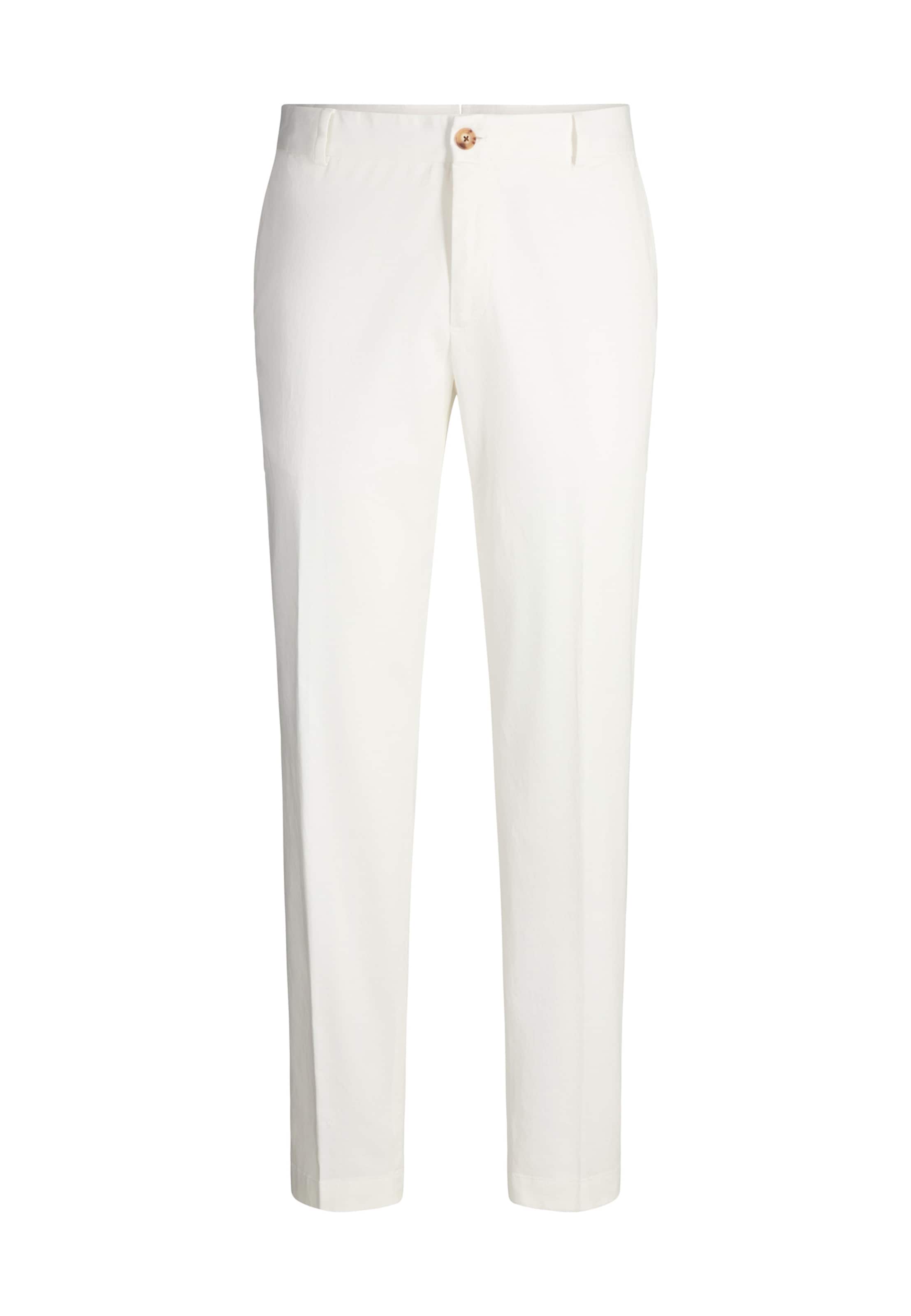 Coupe slim Pantalon chino 'Hank' JOOP! en blanc : devant