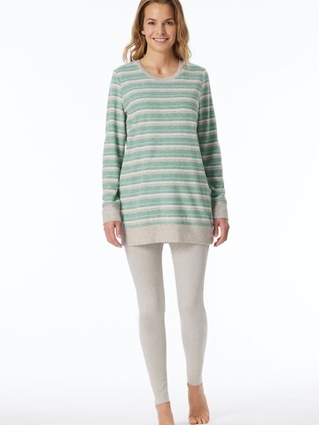 SCHIESSER Pajama ' Casual Essentials ' in Green