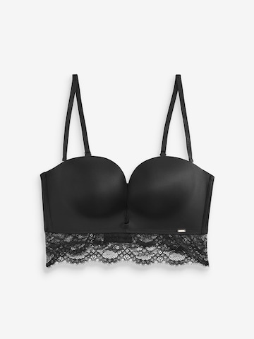 Push-up Sutien de la Lipsy pe negru: față