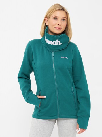 BENCH Zip-Up Hoodie 'Haylo' in Green: front