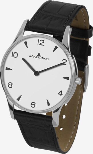 Jacques Lemans Uhr in schwarz / silber, Produktansicht