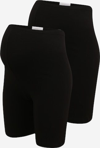 MAMALICIOUS Skinny Leggings - fekete: elől