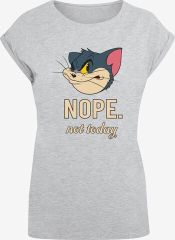 ABSOLUTE CULT T-Shirt 'Tom and Jerry - Nope Not Today' in Grau: predná strana