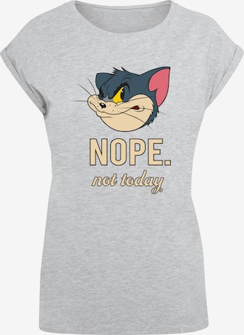 ABSOLUTE CULT T-Shirt 'Tom and Jerry - Nope Not Today' in Grau: Vorderseite
