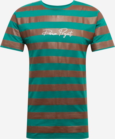 Denim Project T-Shirt en marron / jade / blanc, Vue avec produit