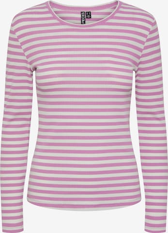 T-shirt 'Ruka' PIECES en violet : devant