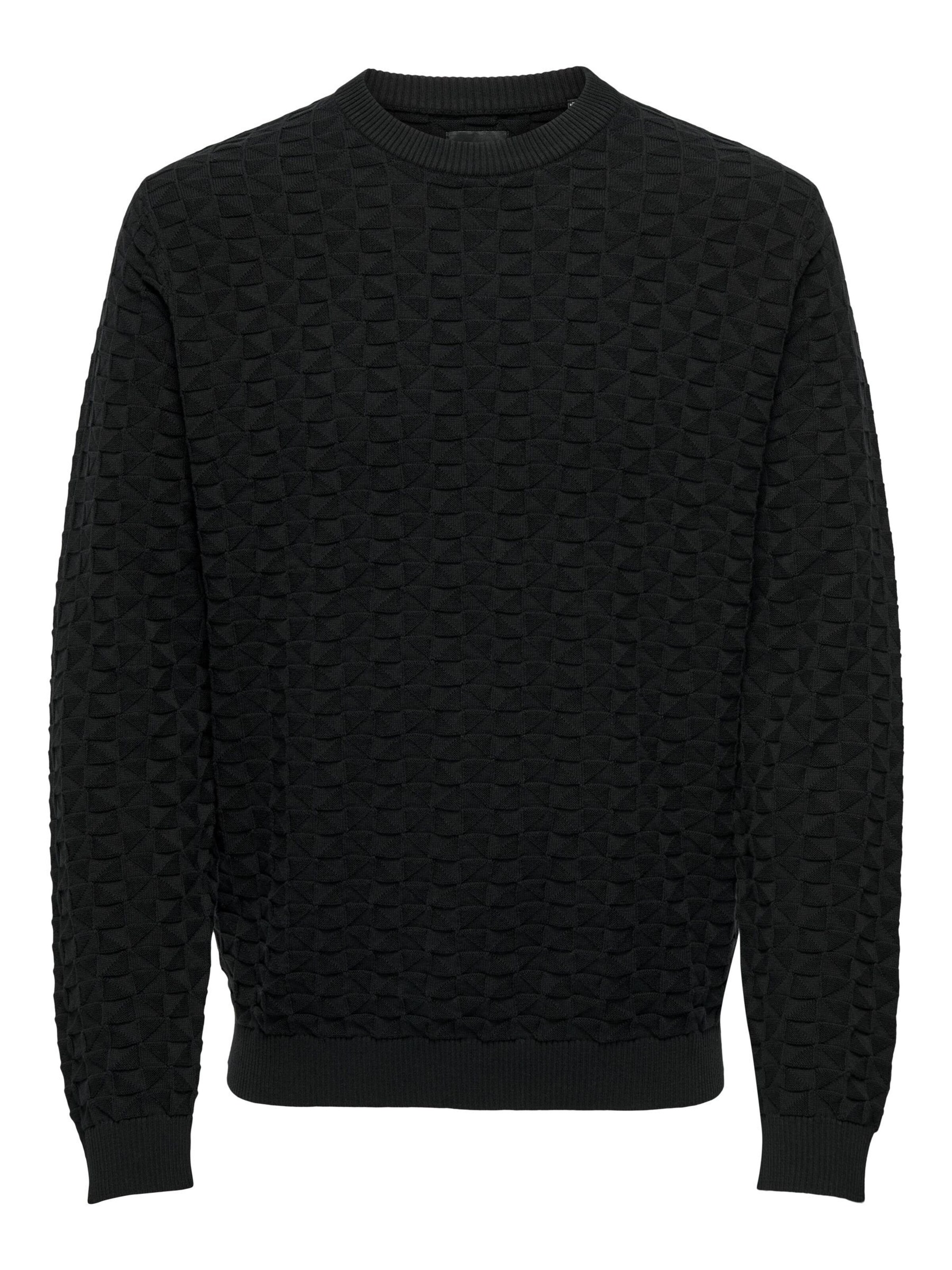 Only & Sons Pullover 'Kalle' in Schwarz: Vorderseite