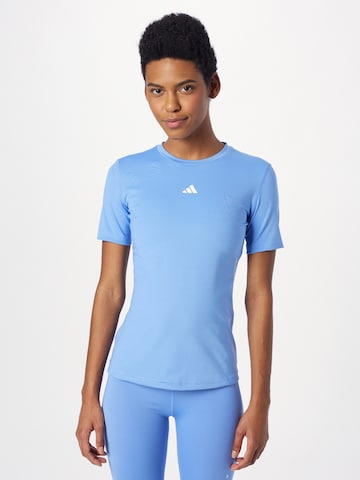 ADIDAS PERFORMANCETehnička sportska majica - plava boja: prednji dio