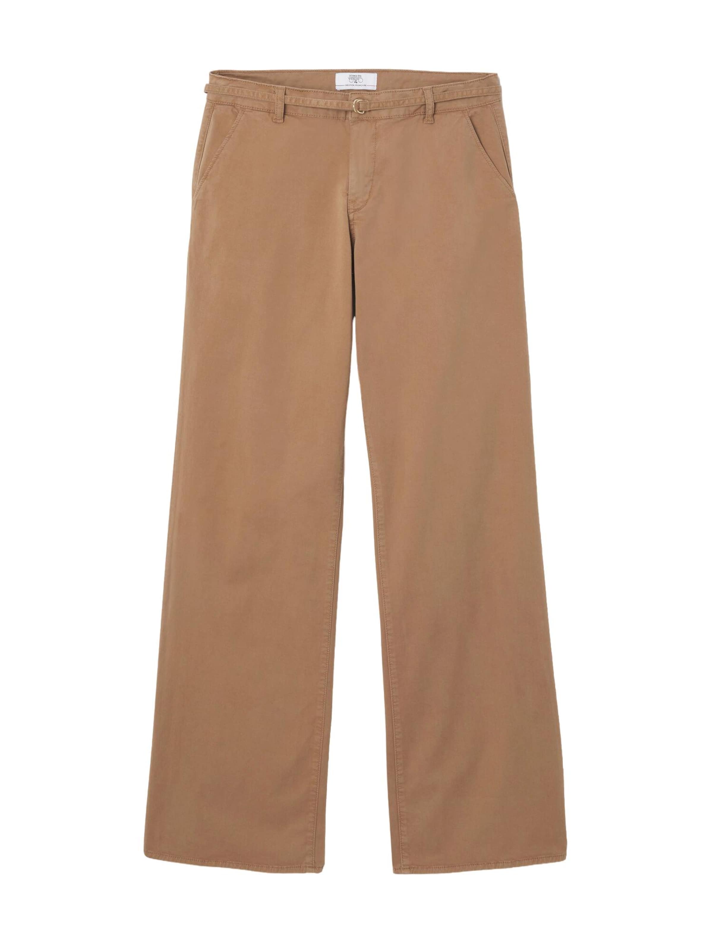 Le Temps Des Cerises Wide Leg Hose 'Tahis' in Beige: Vorderseite