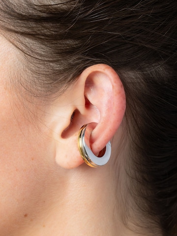 YParis - Pendientes 'Ear cuff Chance Bi' en plata: frente