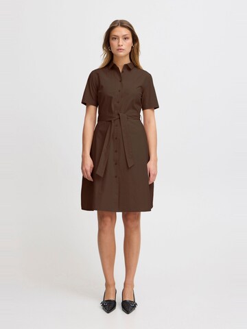 ICHI A-Linien-Kleid ' IHSanty ' in Braun