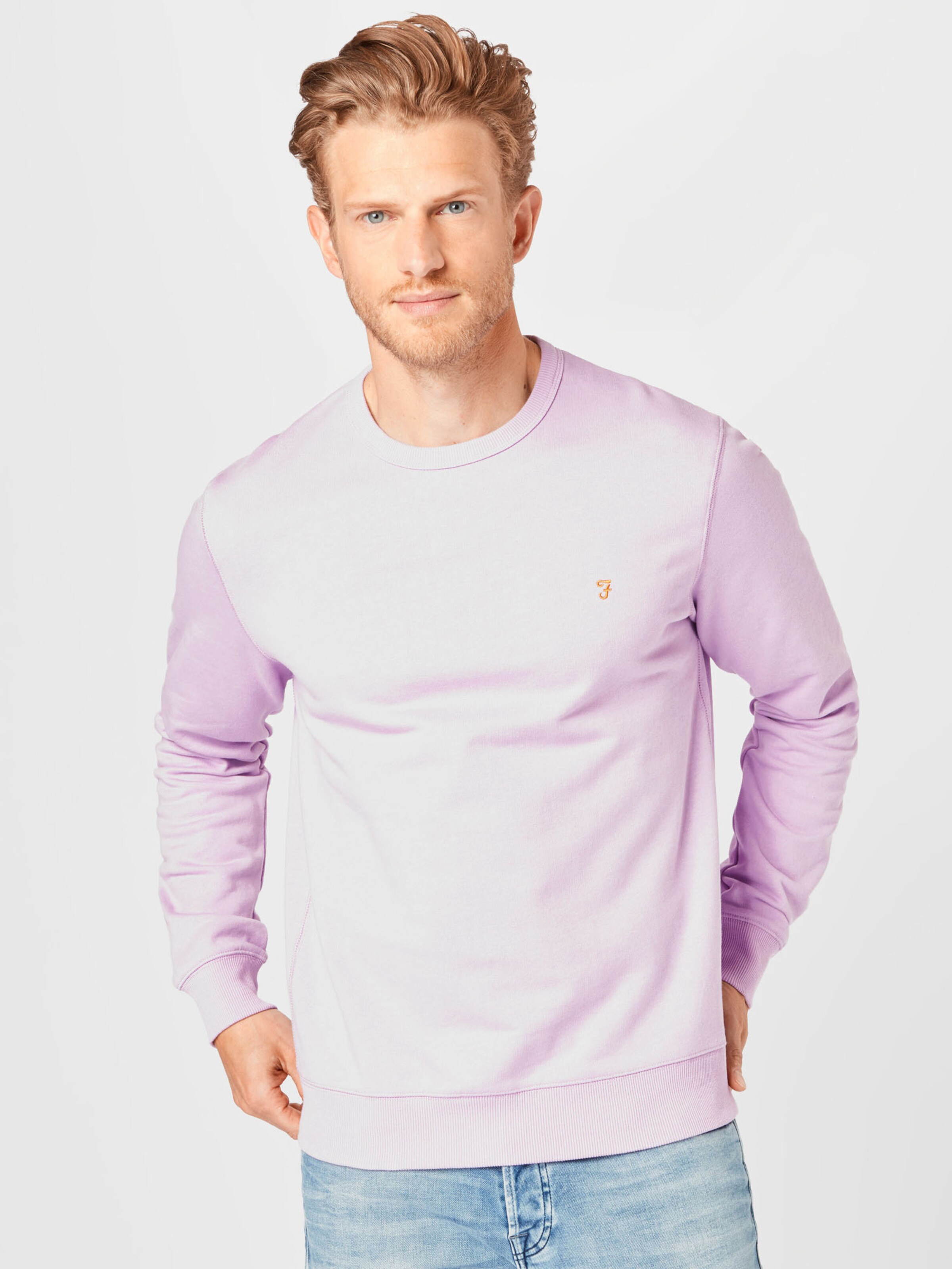 Männer Sweat FARAH Sweatshirt 'Tim' in Lila - AL33916 Männer Sweat FARAH Sweatshirt 'Tim' in Lila - AL33916