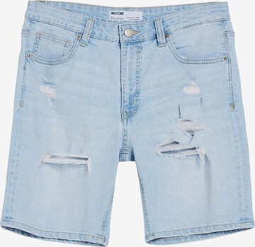 Regular Jean Bershka en bleu : devant