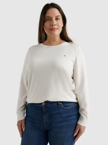 Tommy Hilfiger Curve Sweater in Beige: front