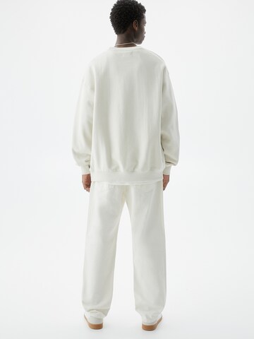 Pull&Bear Sweatshirt i hvit