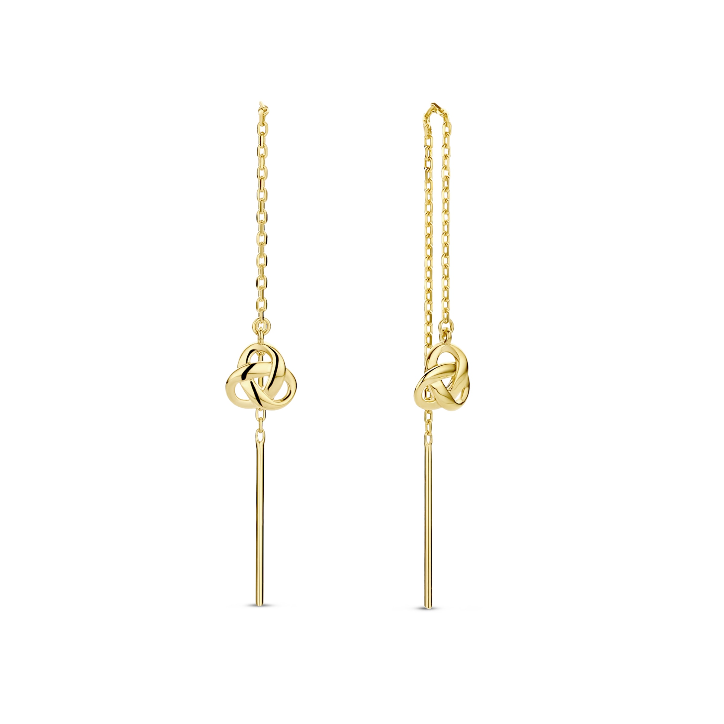 Boucles d'oreilles Isabel Bernard en or : devant